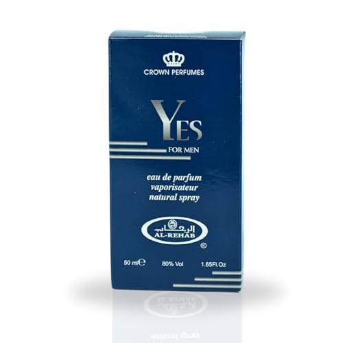 Al-Rehab Yes EDP - 50ML (1.7 OZ), Long Lasting & Luxurious Scents of Arabia, Perfumes for Men & Women.