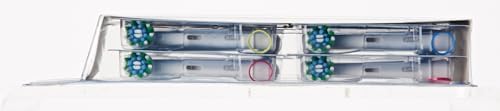 Oral-B Pro Cross Action Electric Toothbrush Head, X-Shape and Angled Bristles for Deeper Plaque Removal, Pack of 8 Toothbrush Heads, White