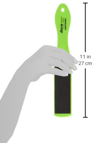 Diane Double Sided Square Sanitizable Foot File Green