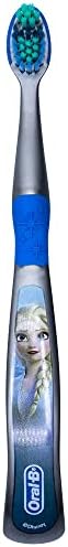 Oral-B Disney Frozen Kids Toothbrush 3+ Years Old Extra Soft Bundle Characters Elsa, Ann & Olaf - Pack of 3