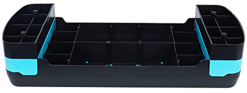 Fitvids Adjustable Workout Aerobic Stepper Step Platform Trainer, 27-Inch, Black/Blue