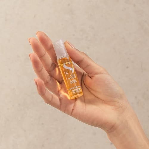 Alfaparf Milano Semi di Lino Sublime Cellula Madre Beauty Genesis Vials - Argan Ampoules for Radiant and Healthy Hair - Protects Color - Adds Shine (12 Vials / 0.44 fl. oz. each)