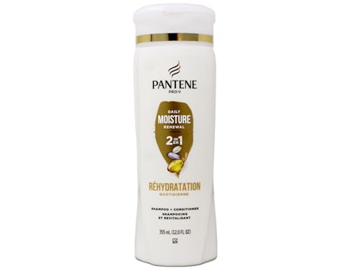 Pantene PRO-V Daily Moisture Renewal 2 in 1 Shampoo + Conditioner, 12 oz