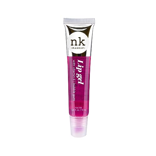 NICKA K NEW YORK VARIETY SET OF 5 NK Hydrating Lip Gel - Vitamin E (Clear, Rosehip Oil, Bubble Gum, Cherry, Strawberry)