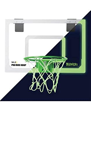 SKLZ Pro Mini Basketball Hoop with Ball, Glow in the Dark (18 x 12 inches)