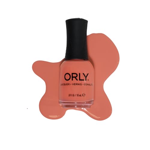 Orly Most Definitely Nail Polish | Limited Edited 1980s Collection |Neon Coral Creme | Long-Wearing, Quick Drying & Chip Resistant Formula | Salon-Like Finish | Vegan, Cruelty Free (18ML)