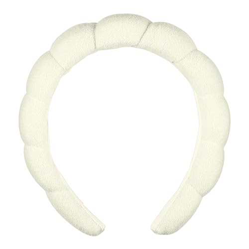 Conair Spa Headband - Make up headband - spa headband for washing face - Bubble headband - Makeup headband - GRWM headband - Ivory