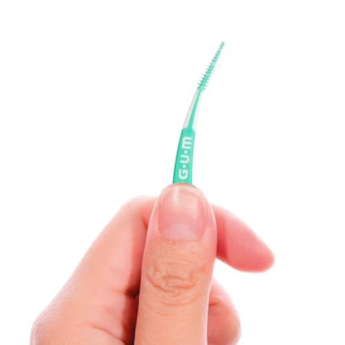 GUM Soft-Picks Advanced, Easy to Use Dental Picks for Teeth Cleaning Health, Disposable Interdental Brushes with Convenient Carry Case, Dentist Recommended Dental Picks, 90 Count (Pack of 3)
