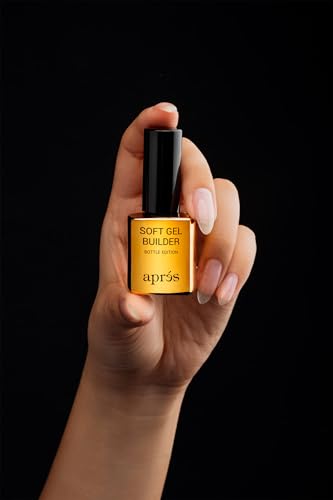 Aprés Soft Gel Builder in a Bottle, Self-Leveling Soak-Off Gel-X Nail Extension Thickening Strengthener