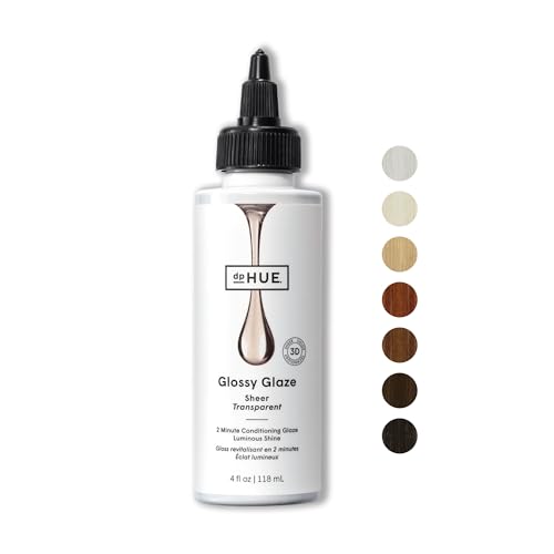 dpHUE Glossy Glaze, Sheer - 4 fl oz - In-Shower Conditioning Glaze for Luminous Shine - Paraben, SLS & SLES Sulfate Free - Leaping Bunny Certified