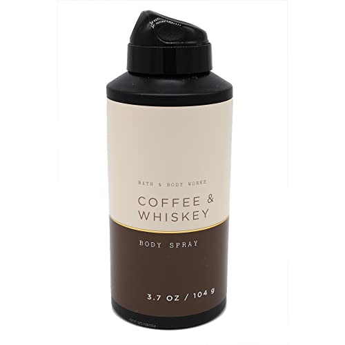 BBW - Bath and Body - Coffee & Whiskey Men's Body Spray 3.7 oz. (Pack of 1)
