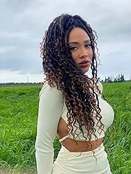 8 Packs Crochet Hair for Black women, Goddess Locs Crochet Hair, Goddess Faux Locs with Curl Braids (12Inch, 8Packs, 1B)