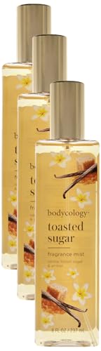 Bodycology Toasted Sugar Fragrance Mist for Women, 8 Fl Oz (455004008) (Pack of 3)
