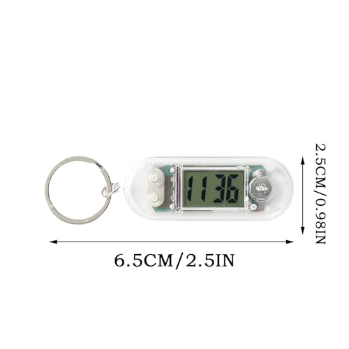 Keychain Watch, Portable Study Timer, 6.5x2.5x1cm, Electronic Mini Watch Gadget, Hanging Pendant Keychain Clock, Lightweight, For Students, Offices Workers
