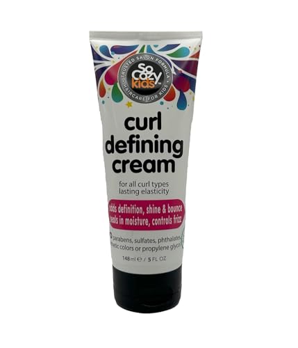 So Cozy Curl Defining Cream (5 Fl Oz) Kids Curl Cream for Curly Hair, Adds Definition, Shine & Bounce, Hair Cream for Wavy, Coily and Curly Hair, Enriched with Vitamins, Castor Seed, & Avocado Oil