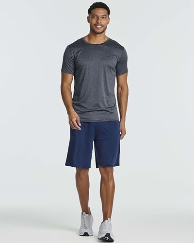 5 Pack Men’s Active Quick Dri Dry Fit Crew Neck T Shirts Athletic Running Gym Workout Short Sleeve Tee Tops Camisas Para Hombres Summer