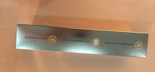 SHEGLAM Straightener Brush 3D Ionic Hair Straightening Brush with 24K Gold Heated Comb, Anti-Scald Design, 60s Fast Heat-Up, Auto-Off, Frizz Control, Sleek & Smooth Styling