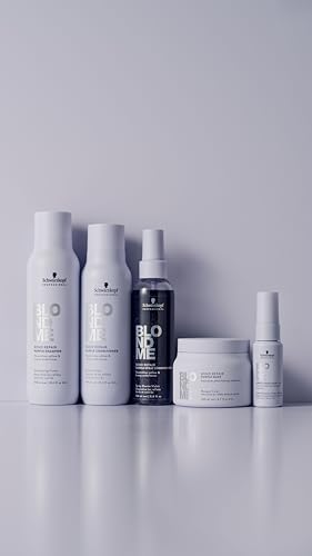 BlondMe Bond Repair Purple Spray Conditioner for Blonde Hair | Neutralize Yellow & Brassy Tones | Strengthen, Repair, & Prevent Breakage | For Moisturized, Healthy-Looking Cool-Toned Blondes, 5 Fl Oz