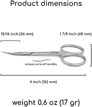 Professional Cuticle Scissors Maluk Curved