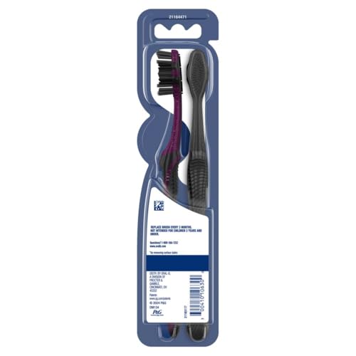 Oral-B Charcoal Toothbrushes, Medium 2ct