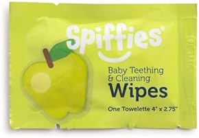 Baby Teeth Wipes - Apple & Grape Flavor Variety, Xylitol-Enriched Baby Gum Cleaner & Dental Wipes for Teething Relief and Teeth Cleaning - Safe for Infants & Toddlers, 20 Count (Pack of 3)