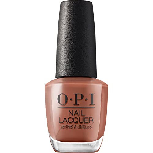 OPI Nail Lacquer Nail Polish | Opaque Dark Brown Crème Chip Resistant Nail Polish | Vegan, Fast Drying, Streak Free