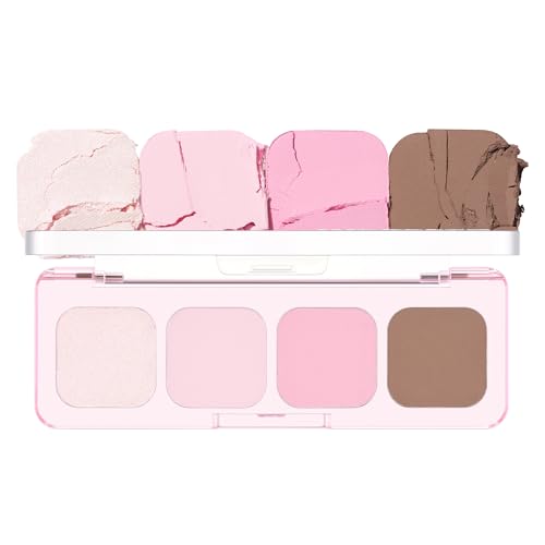 lilybyred Mood It Palette | 4-Shade Korean Eyeshadow Palette, Pre-Matched Personal Tone, Soft Blending, Buildable Coverage, Matte & Shimmer Finish, Daily Wear, Compact Size, 0.11 oz. (02 Like It)
