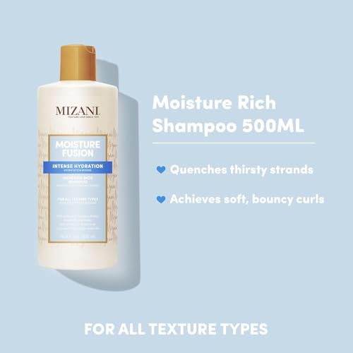 Mizani Moisture Fusion Moisture Rich Shampoo - Gently Cleanses & Conditions Hair, With Argan Oil, For Dry Hair