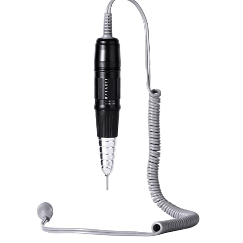 Makartt Nail Drill Handpiece for Up200 Machine:Professional Electric File Remove Gel Polish Poly Nail Gel Black B-05 Removing for Removing Acrylic Nail Polish Acrylic Nail Tools