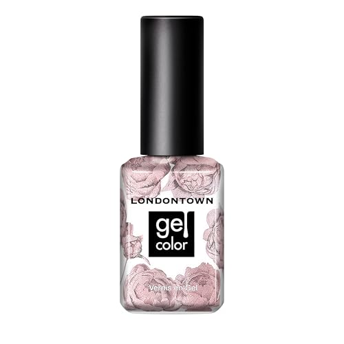 LONDONTOWN UV/LED Gel Nail Polish - Long Lasting, Chip Resistant High Shine Color - Shimmery Holographic Pink, Champagne in Bed, 12ml/.40fl oz