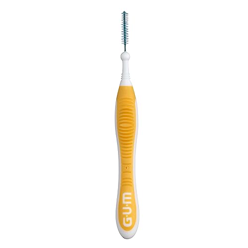 GUM Proxabrush Go-Betweens - Ultra Tight- Interdental Brushes - Soft Bristled Dental Picks for Plaque Removal Health - Safe for Braces & Dental Devices, 10 Count (Pack of 4)