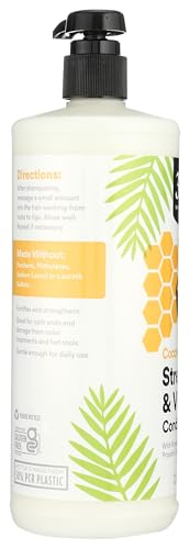 365 by Whole Foods Market, Strength & Vitality Conditioner with Royal Jelly, Honey & Propolis Extracts, Coconut & Honey Scent, 32 Fl Oz