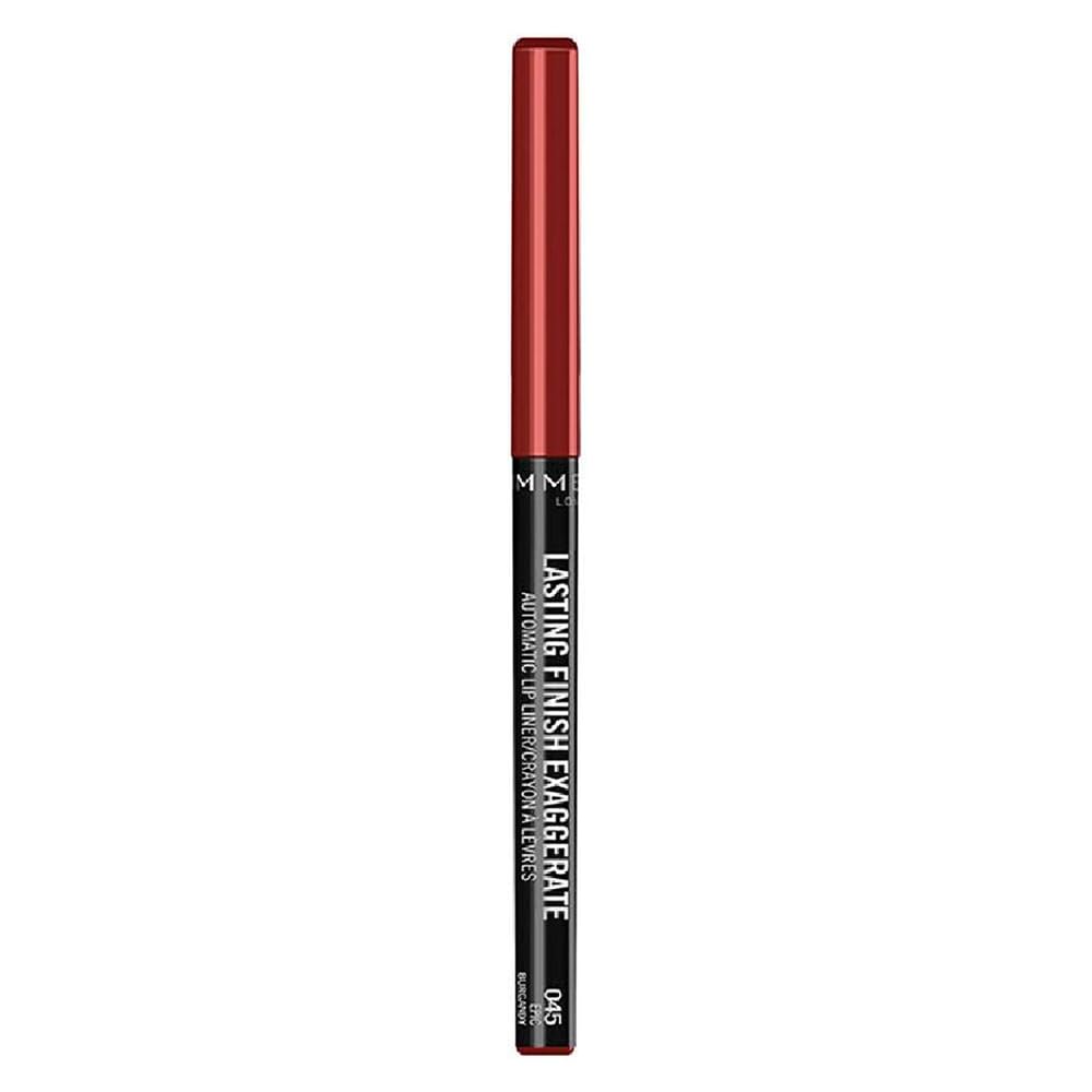 Rimmel Lasting Finish Exaggerate Automatic Lip Liner - Rich, Smooth Formula For Long Lasting Lip Looks - 45 Epic Burgundy, .01Oz
