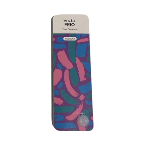 Bilingual Cool Summer Palette Color Fan by Resolva Meu Look, Personalized Guide for Cost Saving, Smart Shopping, Outfit & Wardrobe Planning; Verão Frio/Verano Frío