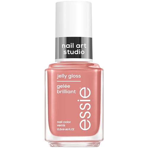 essie Nail Art Studio Jelly Gloss Nail Polish, Vegan, Boho Rodeo, Sheer Neutral Nail Polish, Barn Bohème, 0.46 fl oz