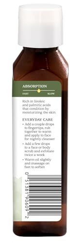 Aura Cacia Organic Skin Care Oil, Sesame, 4 fl oz (118 ml)