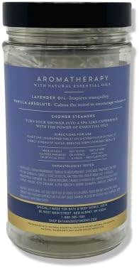 Bath & Body Works - Aromatherapy - Shower Steamers, 6 Tablets Each - 2 Pack Bundle - Lavender Vanilla and Eucalyptus Spearmint