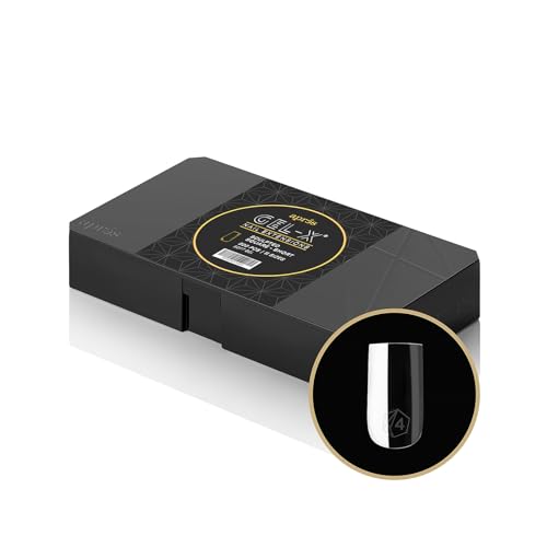 Aprés Gel-X® Sculpted Square Short Tip Box | 500pc Gel-X Tips, 11 Sizes 00-9, Premium Quality
