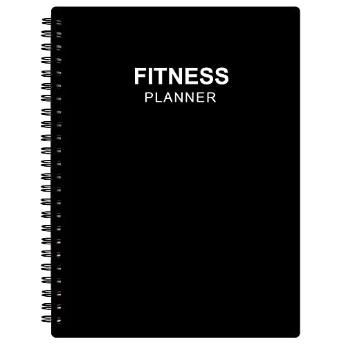 Fitness Planner for Women & Men - A5 Workout Log Book/Exercise Workout Log to Track Weight Loss, GYM, Bodybuilding Progress - Daily Health & Wellness Workout Journals, 5.8X8.25 In Workout Book