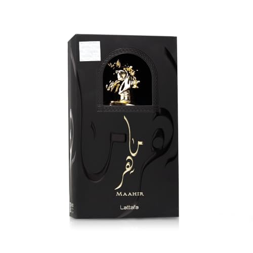 Lattafa Maahir for Unisex Eau de Parfum Spray, 3.4 Ounce