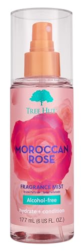 Tree Hut Moroccan Rose Fragrance Mist | Spritz On for a Refreshed Feel or Layer with Your Favorite Scents | Versatile Body Spray | 6 fl oz.