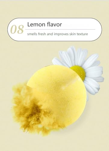 Bath Bombs Gift Set,Organic Handmade Large Fizzer with 100% Natural Materials for Kids, Women Men, Best Gift for All Festivals including lemon, rose, lavender, vanilla, green tea, ocean(6pcs)