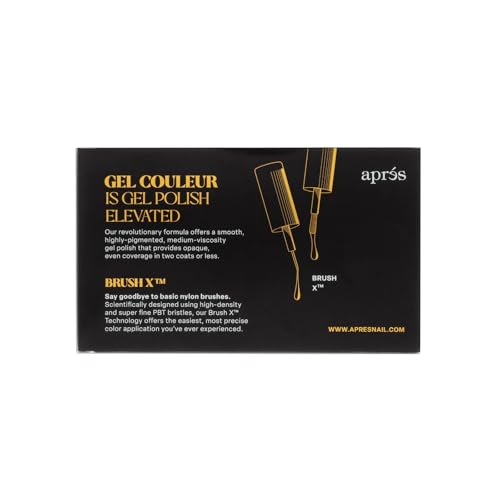 APRÉS Ryo Kitamura x Gel Couleur Trio Set, Set of 3 7 ml Mini Bottles, Shimmery Gel Polish