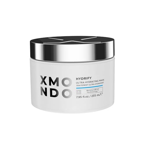 XMONDO Hydrify Ultra Hydrating Mask - Deep Conditioning Treatment for Dry, Damaged Hair, Intense Moisture with Hyaluronic Acid, Shea Butter, and Our Signature 6 Oil Blend 7.95 fl. oz.,