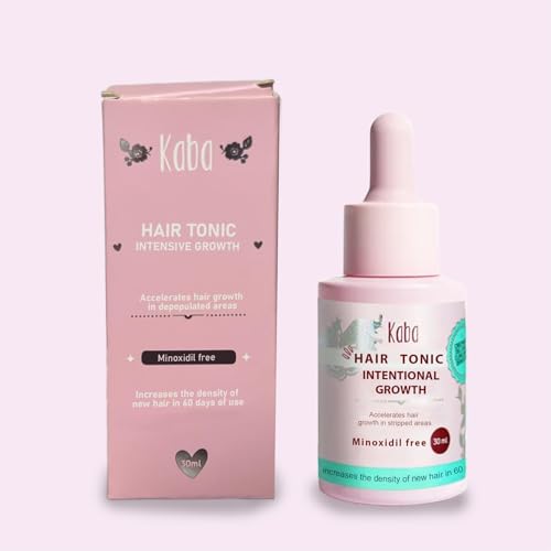 Tonico Capilar Kaba Hair Growth Tonic – Clinically Proven Formula to Reduce Hair Loss, Strengthen Follicles & Boosts Hair Growth – Kaba Tonico Capilar Crecimiento Intensivo, Productos Kaba, 30ml
