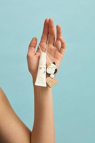 TONYMOLY x Squishmallows Cam the Cat 2PC Hand Cream & Lip Gloss Set, Coconut Milk Hand Cream, Frosted Milk Lip Gloss