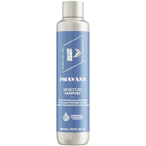 PRAVANA Moisture Marvel Conditioner | Nourishes, Hydrates, Moisturizes | For Dry, Color Treated Hair | Hyaluronic Acid Formula | Chromasilk Enhances Shine & Protection | Vegan | Paraben & Sulfate Free