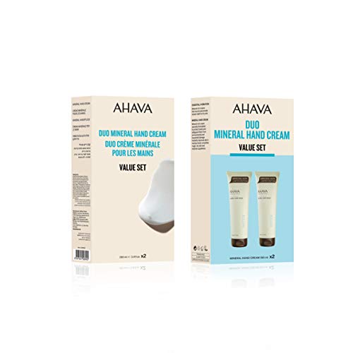 AHAVA Duo Active Dead Sea Minerals Hand Cream 2 x 150 ML - Value Set,5.1 Fl Oz (Pack of 2)