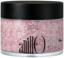 Fig Whisky Bath Salt – Aromatherapy Soak with Fig, Argan & Jojoba Oils – Deep Moisturizing & Relaxing Korean Spa Salt – 7.05 oz