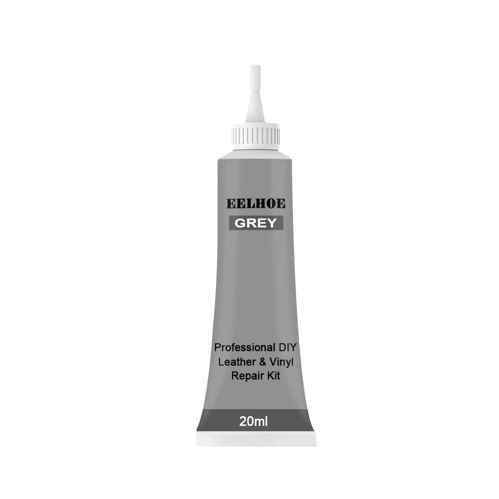 Advanced Leather Repair Gel - 2024 New Vinyl Upholstery Repair Kit, Professional DIY Leather Conditioner Restorer, Liquid Leather Repair Cream for Furniture, Boat or Auto Car Seats (Gray)